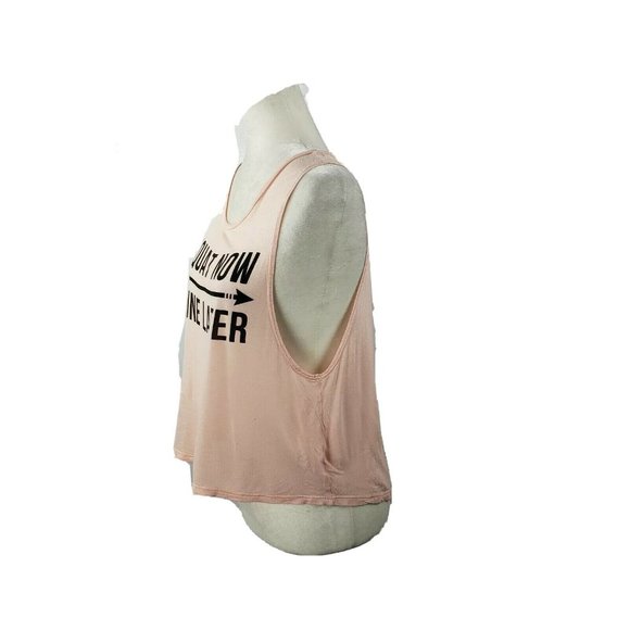 "Squat Now Wine Later" Cropped Open-Back Tank S - Picture 2 of 4